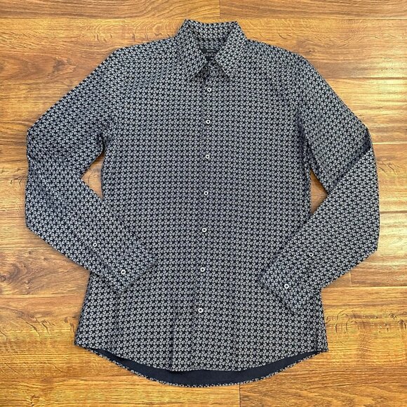 Gucci horsebit printed button front shirt - Picture 1 of 7